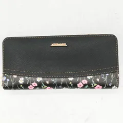 ミッシュマッシュ 長財布 小銭入れ有り ウォレット 花柄 ブランド 黒 レディース ブラック MISCH MASCH 【中古】のサムネイル