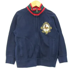 ポロバイラルフローレン ブルゾン ジャケット コットン アウター キッズ 男の子用 110サイズ ネイビー Polo by Ralph Lauren 【中古】のサムネイル