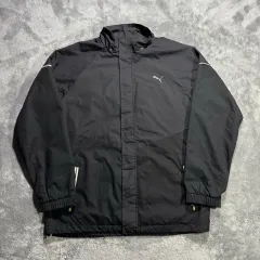 PUMA プーマ ブラック ウィンドブレーカー