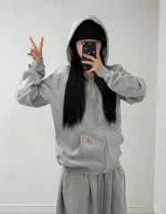 Carhartt カーハート フードジップアップ グレーのサムネイル