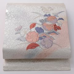 正絹 夏の袋帯 【すくい織り 花】 - メルカリ