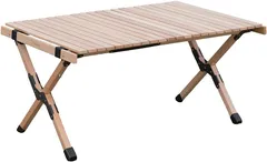 S'more Woodi Roll Table キャンプテーブル 木製ロールテーブル アウトドア 90cm ロースタイル 天然木 収納バッグ付のサムネイル