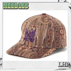 正規品 LHP NEEDLES ニードルズ ベースボール キャップ パピヨン刺繍 オレンジのサムネイル