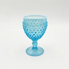 FENTON フェントン BLUE OPALESCENT HOBNAIL ホブネイル ART GLASS 