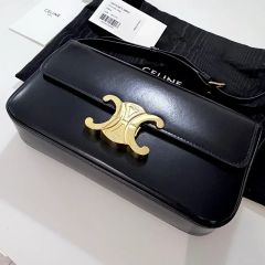 極美品】CELINE セリーヌ トリオンフ レザー ショルダーバッグ 山田 