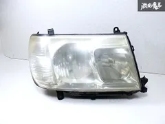 【割れ無し】トヨタ 純正 UZJ100W ランドクルーザー ランクル 後期 ハロゲン ヘッドライト レンズ 右 右側 運転席側 KOITO 60-111 ヒ 棚Q-2のサムネイル