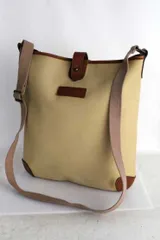 ラルフローレン Ralph Lauren キャンバス×レザー ショルダーバッグ サファリ シリーズ 鞄 バック 本革 オールド OLD ヴィンテージ ビンテージ【古着】【中古】【メンズ】【レディース】男性 女性 90's 90s アメカジ おしゃれ RRL
