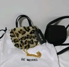 demeriel ヒョウ柄ファー ミニトートバッグ 新品 몽삭 マイクロ ミニバックまとめ