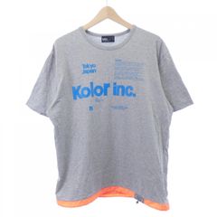 kolor グラフィックプリント Tシャツ ネイビー - メルカリ