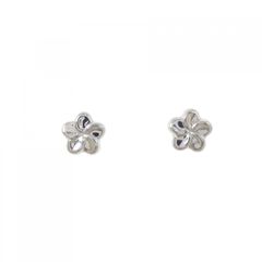 MI6133 CHANEL シャネル ピアス クローバー ヴィンテージ シルバー 