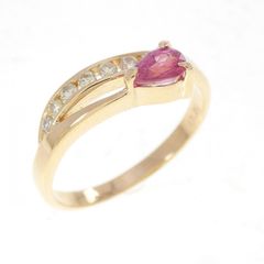 新品仕上げ済み✨天然ルビー0.55ct D0.61ct 取り巻きリング 9号 - メルカリ