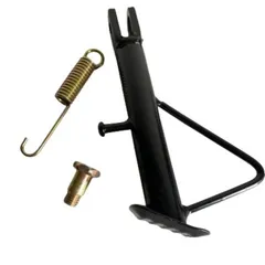 サイドスタンド ショート スタンド バイク オートバイ スクーター キックスタンド フットブラケット モンキー スーパーカブ 汎用 (14cm)のサムネイル