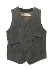 フェローズ PHERROWS PHERROW'S model:PEV1 engineer vest ストライプ エンジニア ベスト S グレー ジレ トップスのサムネイル