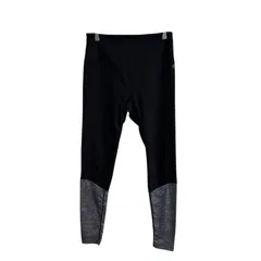 140  manduka レギンス M ブラック グレー切替 ヨガウェア ストレッチ フィットネスパンツ トレーニング manduka Yoga Leggings M Black Grayのサムネイル