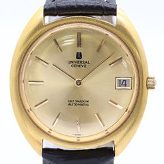 稼働】ユニバーサルジュネーブ 542136 手巻き リネンダイヤル 金張り 