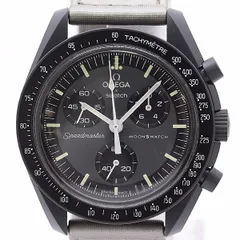 新品同様 保付 稼働 オメガ スウォッチ S033A100 スピマス MISSION TO MERCURY グレー文字盤 QZ メンズ腕時計 0057200 5RKT MST ABC23198のサムネイル