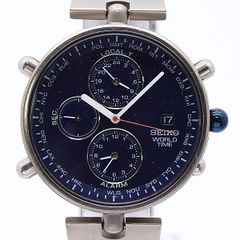 希少デッドストック SEIKO セイコー QZ 0923-8020 青梨地文字盤 - メルカリ