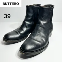 BUTTERO（ブッテロ）B821 サイドゴアブーツ EU39 本革 黒のサムネイル
