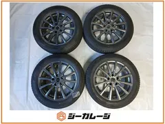 中古 ブリヂストン BALMINUM 17インチ アルミホイール＆スタッドレスタイヤ 1台分4本セット (ホイールサイズ) 7.0J-17 +45 5/114.3 (スタッドレスタイヤ)  ブリヂストン VRX3 195/60R17 90Q 送料無料のサムネイル