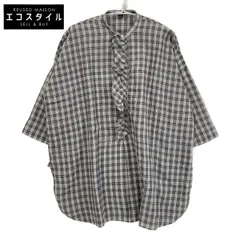 45R　フォーティファイブ アール　6025008T グレー ONEONE いろいろフリルチェックチュニックのサムネイル