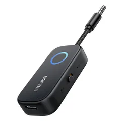 UGREEN トランスミッター＆ レシーバー Bluetooth5.3 2-in-1 ワイヤレス 飛行機/車載/テレビ/ホーム 送信機&受信機 Airpods/ヘッドフォン用 デュアルペア、 Bluetooth 3.5mmAux オーディオト 0ea9c763