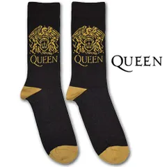 QUEEN Socks Gold Crest ソックス ブラック クイーン ロック フレディ・マーキュリー 靴下 グッズのサムネイル