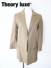 Theory luxe　セオリーリュクス　ORGANIC.CRUNCH CLIA リネンジャケット　Mサイズ　038　緑系カーキ　〈公式〉340　長袖　綺麗め　フォーマル　送料込み　6466921のサムネイル