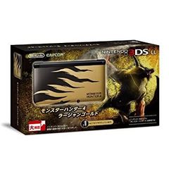 [중고] 닌텐도 3DS LL 몬스터 헌터 4 라장 골드 (메이커 생산 종료)
