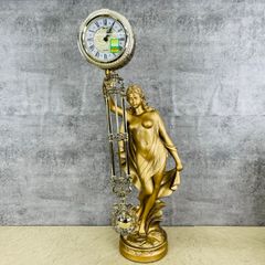 イタリア製 置時計 時計 天使 エンジェル フランス 白家具