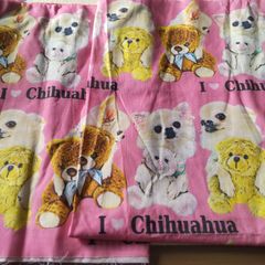 りんごママ様専用 ハンカチ チワワちゃん柄 ハンドメイド7/26 5枚