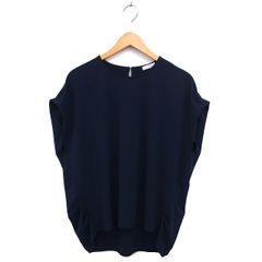 OWAUNO オアーノ 半袖バルーンブラウス ネイビー - メルカリ