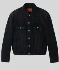 BALENCIAGA Garde-Robe レザー襟 デニムジャケット サイズ3 - メルカリ