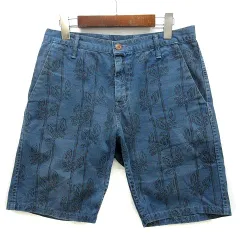 ジョンブル JOHNBULL ボタニカル ショーツ ショートパンツ ハーフパンツ ネイビー 紺 Mのサムネイル