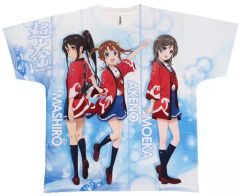 二次元cospa ハイスクール・フリート 岬明乃フルグラフィックTシャツ