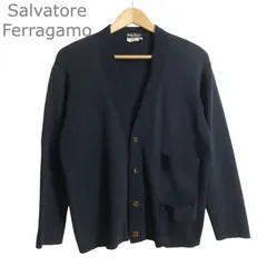 Salvatore Ferragamo サルバトーレフェラガモ ヴァラ ニット カーディガン Vネック 長袖 コットン サイズS メンズのサムネイル