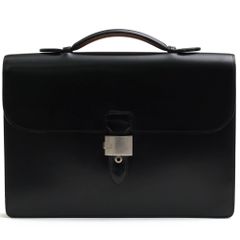 鍵2本付】GUCCI レザー ブリーフケース ビジネスバッグ 濃茶 - メルカリ