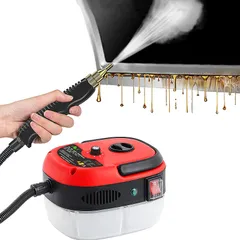 新品 QuiExact スチームクリーナー 高温 高圧 蒸気洗浄機 2500W 110V 6段階調整 105℃ 消毒 除菌 ダニ駆除 大容量 台所/キッチン/エアコン/油煙/油汚れ/洗濯機/カー/ホテル 日本語説明書 (レッド)のサムネイル