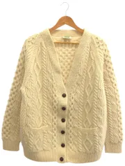 BLARNEY WOOLEN MILLS 古着ケーブルカーディガン  アイボリー ー