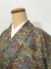 小紋 唐花 唐草 更紗模様 グラデーション 鳳凰 着物 040k - メルカリ
