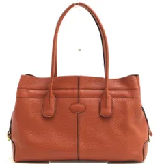 トッズ／TOD'S バッグ トートバッグ 鞄 ハンドバッグ レディース 女性 女性用 レザー 革 本革 オレンジ  Restyled D-Bag Dバッグ 定番 シボ革 シュリンクレザー 肩掛け ワンショルダーバッグ