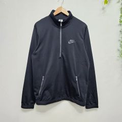 送料無料 ナイキ 刺繍ロゴ ハーフジップ ゆるだぼ00s トラック 
