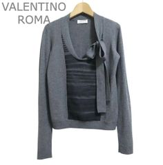 QRコード確認済み】VALENTINO ボウタイブラウス シルク マーメイド 