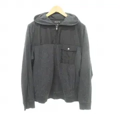 バナナリパブリック BANANA REPUBLIC 美品 ジップアップ フード パーカ Lサイズ ダークグレー ■GY61のサムネイル