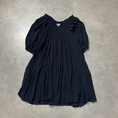 WQ1131●ISABEL MARANT ETOILE：コットンギャザーワンピース ●1● ネイビー チュニック 透け感 シアー イザベルマランエトワールのサムネイル