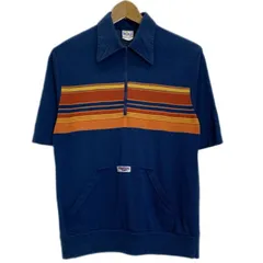 【中古】　Lightning BOLT　ポロシャツ　70's vintage　半袖　シャツ　トップス　ハーフジップ　プルオーバー　TALONジップ　カンガルーポケット　古着　/1590のサムネイル