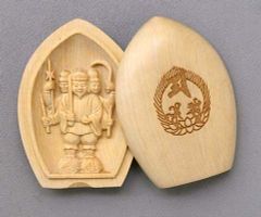 新品・未使用】 香合仏 中山鬼子母神 白檀 仏龕 懐中仏 鬼子母神