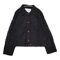 HUG O WaR 新品 LOGAN別注 スクエアクロシェカーディガン 定価25300円 HG-L983 ニット カーディガン 26SS ブラック レディース ハグオーワー【中古】6-0505M♪のサムネイル