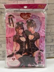 クリアストーン フェティッシュバニー 白黒 ミルクバニー コスプレ衣装
