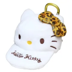 ハローキティ ポーチ 帽子型ポーチ ヒョウ柄 ブラウン  サンリオ sanrio キャラクター