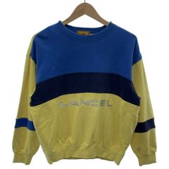 lancel 刺繍 オーバーサイズニットセーター 紫 ヴィンテージ - メルカリ